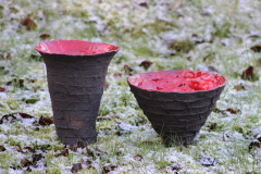 Japanske Krukker, kegleform, højde 16 og 24 cm