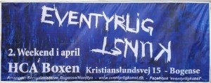 Kæmpe banner for Kunstmessen Eventyrlig Kunst